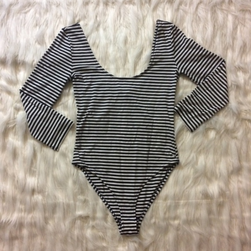 Forever 21 Striped Bodysuit